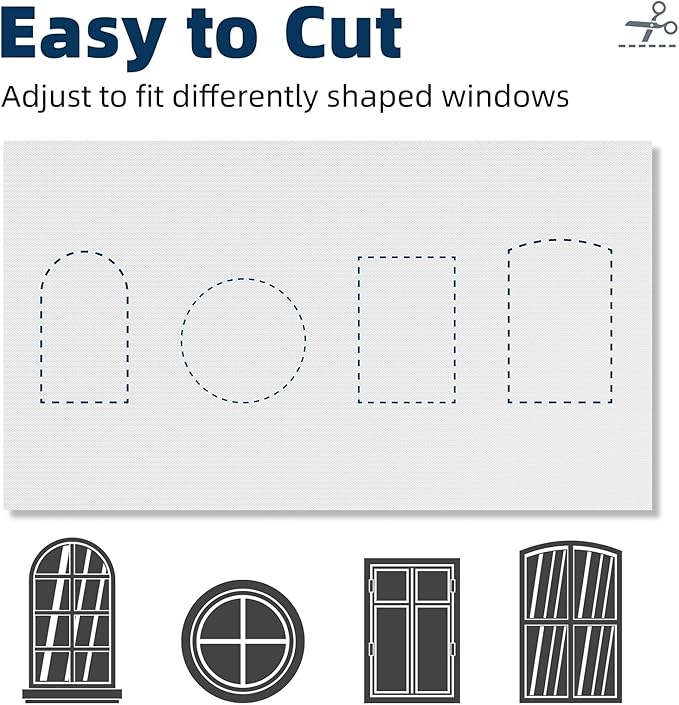 NIGHTON Portable Blackout Curtains 40"×59", Strong Hook and Loop Tape Strips - Image 5