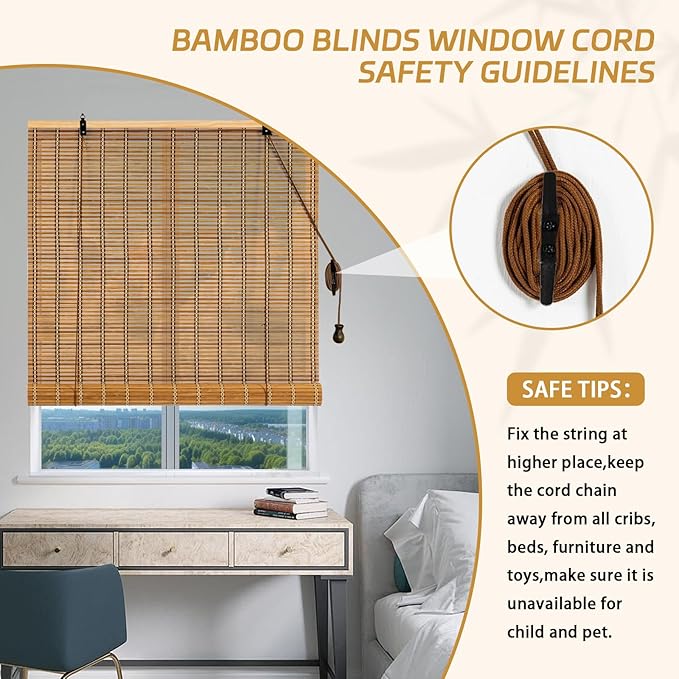 Bamboo Shades for Indoor Windows - Image 5