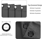 BONZER Room Divider Curtain Total Privacy Wall Grommet Thermal Insulated - Image 2