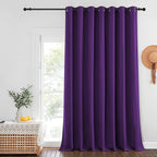 NICETOWN Blackout Curtains for Sliding Glass Door Room Divider Noise Reduce - Image 8