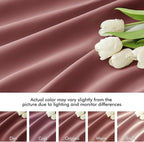 MIULEE Dusty Rose Back Tab Blackout Curtains 84 Inch Length 2 Panels Set - Image 8
