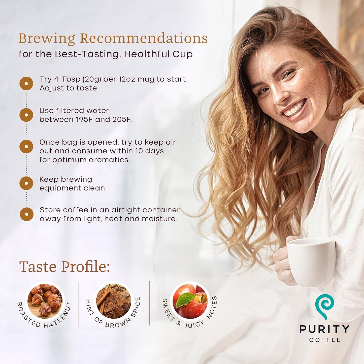Purity Coffee PROTECT Light-Medium Roast Ground Coffee for Liver Vitality - USDA Organic and Third-Party Tested for Antioxidants, Mold, Mycotoxins and Pesticides - 12oz (Purity Protect, light_roast) | Ground| PROTECT