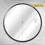 HBCY Creations Round Mirror, Living Room and More, Modern Minimalist Mirror - Image 6
