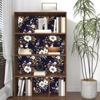 Vintage Floral Wallpaper Peel and Stick Purple White Flowers Contact Paper - Image 5