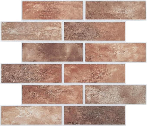 16-Pack 3D Faux Brick Acoustic Wall Panels, 11.8" x 11.8" PET Soundproof & by premiumqualitypeelandsticktile
