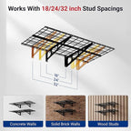 FLEXIMOUNTS 2-Pack 2x4ft 24-inch-by-48-inch Wall Shelf Garage Storage Rack Wall - Image 4