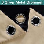 Yakamok Beige 100% Blackout Curtains - Image 6