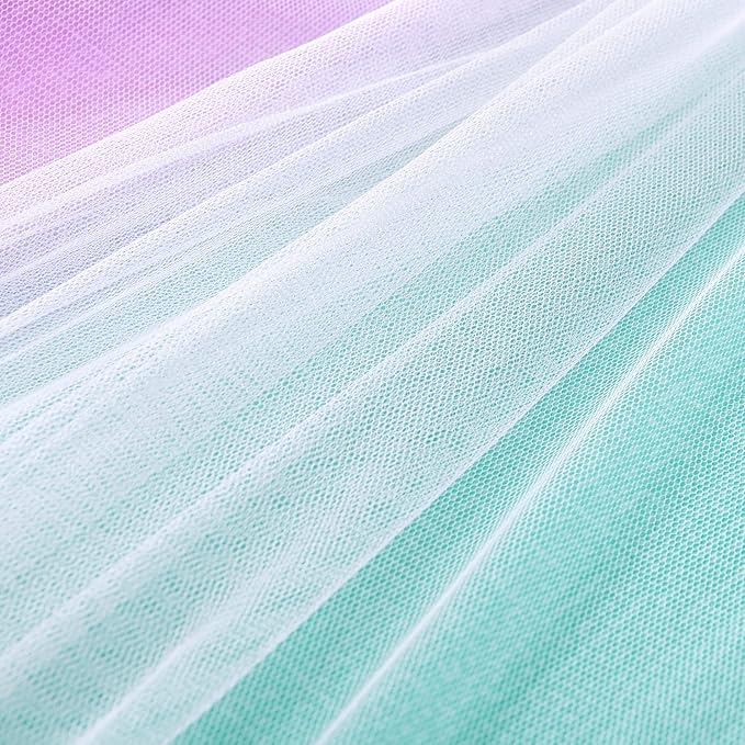XiDi Curtains for Bedroom Decor, Rainbow Pink Purple Green 34/90/1 - Image 9