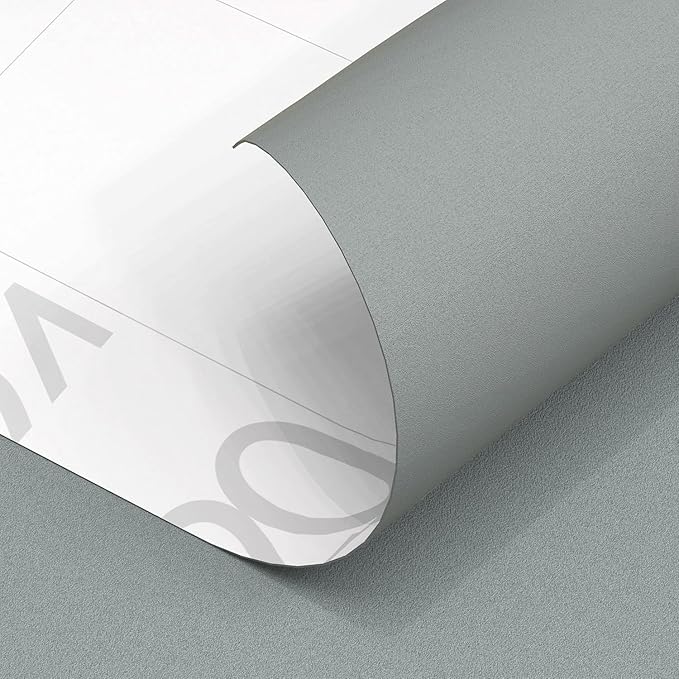Yancorp 16"x120" Matte Gray Contact Papaer Peel and Stick Wallpaper Vinyl Wrap - Image 7