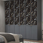 Vintage Dark Floral Wallpaper, Moody Black Leaf Botanical Removable Contact - Image 6