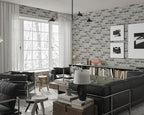 Guvana 17.3"×590" Brick Peel and Stick Wallpaper Grey Brown 3D Self Adhesive - Image 4