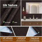 Brown Peel and Stick Self Adhesive Wallpaper - Image 2