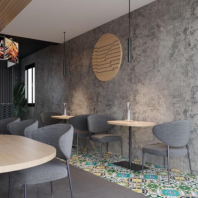 BAYYA Concrete Wallpaper Peel and Stick Grey Cement Contact Paper Industrial - Image 8