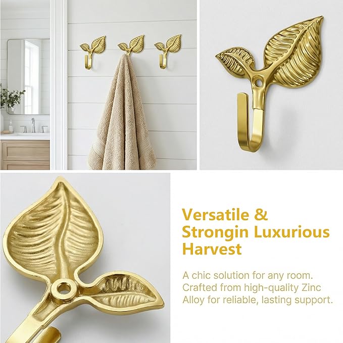 Decorative Wall Hooks 4 Pack, Metal Curtain Holdbacks - Image 5