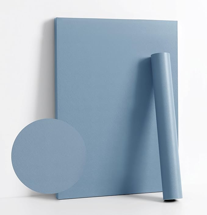 Dimoon 118''x23.6'' Blue Peel and Stick Wallpaper Contact Paper Modern Self by DIYYOURMOON