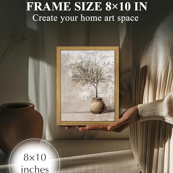 Vintage Olive Tree Canvas Wall Art, Farmhouse Aesthetic Oil Painting, Rustic - Image 5