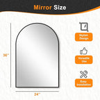 Delma Arched Bathroom Mirror, Living Room and Entryway - Image 5