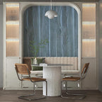 24"x197" Blue Wood Grain Contact Paper - Image 2