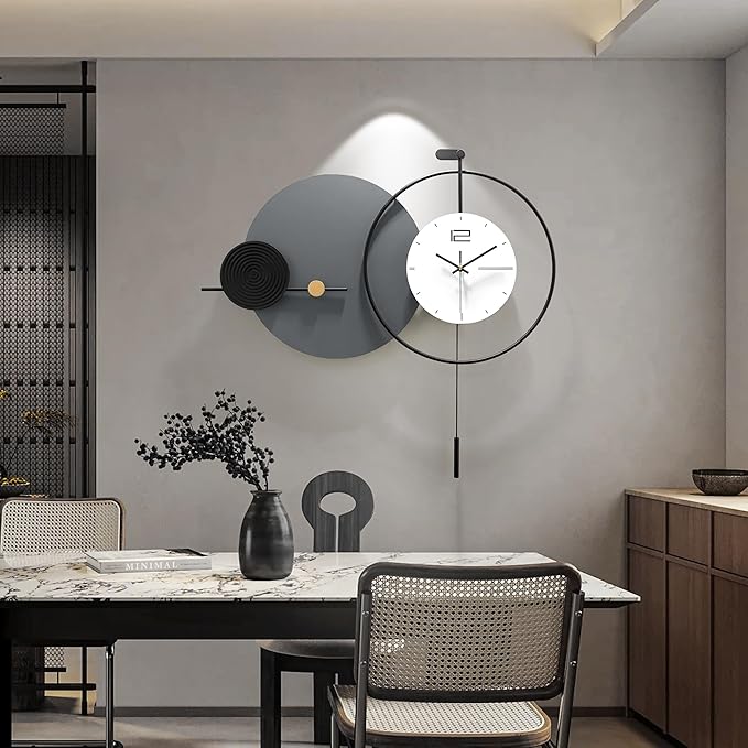 Large Modern Wall Clock for Living Room, Decorative Silent Battery Operated - Image 8