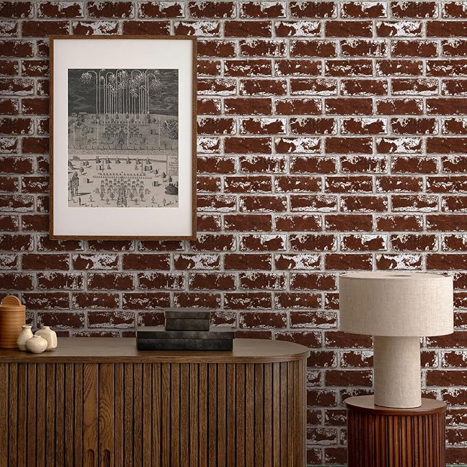 Commomy 3D Peel and Stick Brick Tiles - Image 2