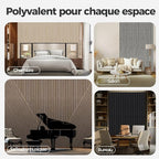 AKUMAX 2 Pack Acoustic Panels, Wood Slat - Image 6