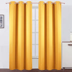LEMOMO Yellow Thermal Blackout Curtains/42 x 95 Inch/Set of 2 Panels Room by Lemomo