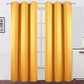 LEMOMO Yellow Thermal Blackout Curtains/42 x 84 Inch/Set of 2 Panels Room by Lemomo