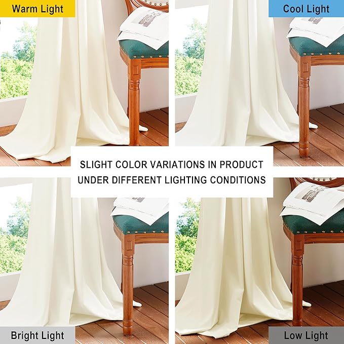 NICETOWN Luxury Velvet Curtains 63 inches, Sound Reducing Heavy Matt Solid Rod - Image 4