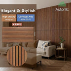 Wood Veneer Acoustic Panels, 4 Pack 47.2”x23.6” Sound Panels, Decorative Large - Image 2