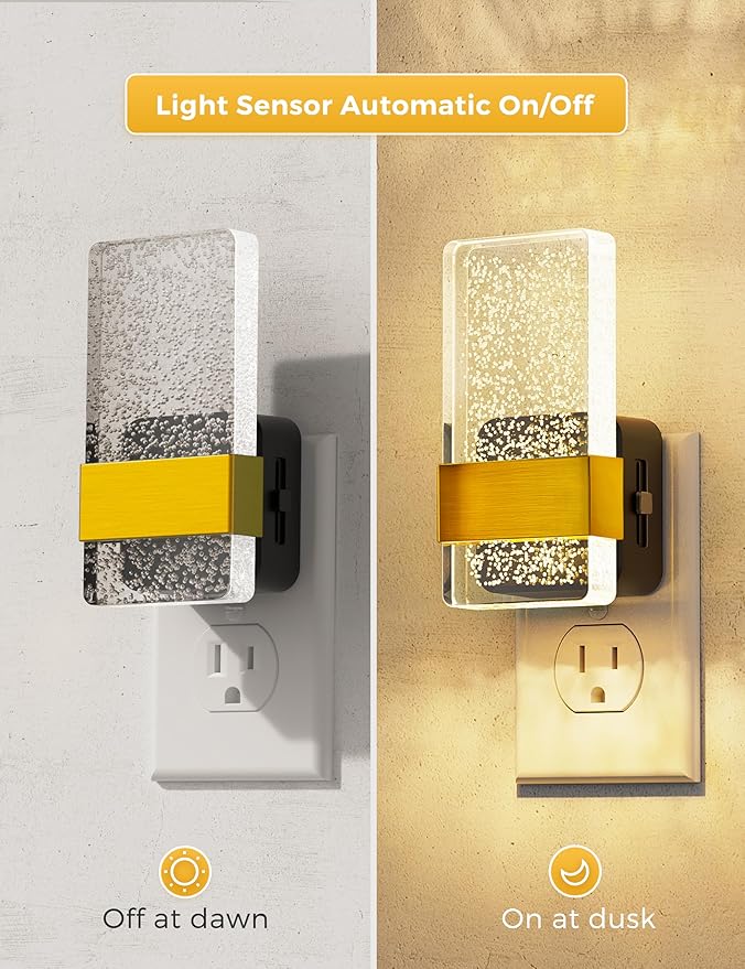 L LOHAS LED Night Light, Bathroom Night Lights Plug Into Wall - Image 2