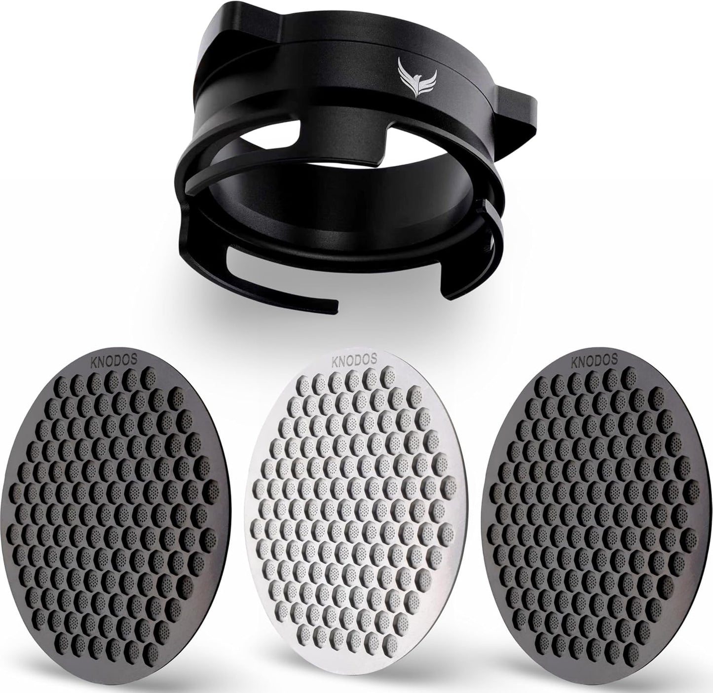 54mm Breville Portafilter Attachment Set Includes The Dosing Funnel and 3pcs Puck Screen, Complete Espresso Tool Kit - Grinder Trigger Portafilter Funnel, 54mm Puck Filter