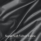 NICETOWN Grey Luxury Velvet Curtain Panels, Home Decoration Window Treatment - Image 2