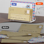 FUCDTEFC Desk Mail Organizer, 2 Section Clear Acrylic File Holder Letter - Image 5