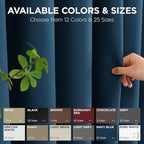 Joydeco Blackout Patio Sliding Door Curtains 72 Inches Long, Grommet Privacy - Image 9