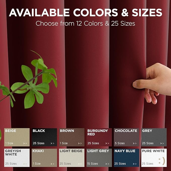 Joydeco Blackout Door Curtain for Doorway Privacy 90 Inches Long, Grommet - Image 7