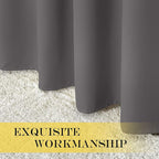 NICETOWN Grey Blackout Curtain 84 inches Long - Image 7