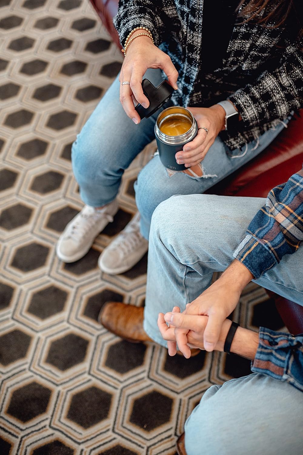 Simple Modern Food Jar for Hot Food | Reusable Stainless Steel Vacuum Insulated Leak Proof Lunch Storage for Smoothie Bowl, Soup, Oatmeal | Provision Collection | 12oz | Midnight Black