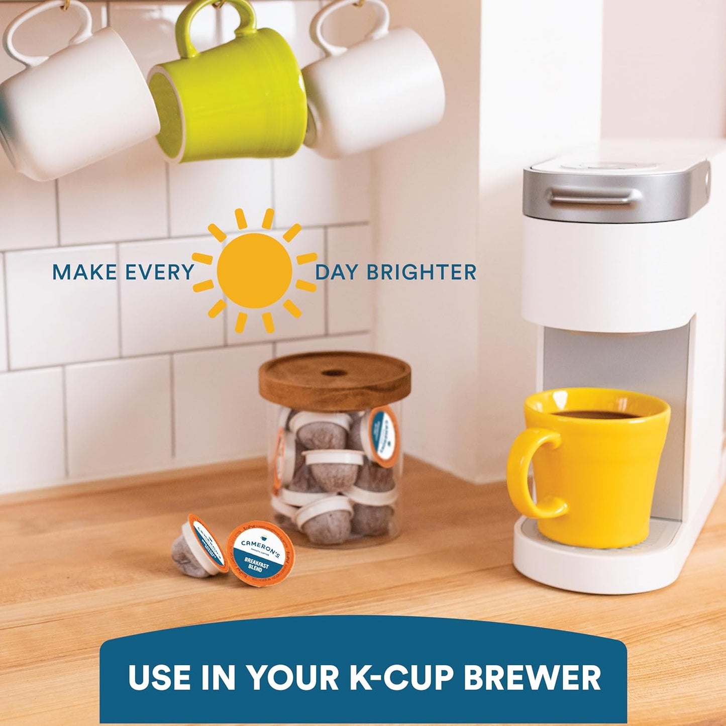 Cameron's Coffee Single Serve Pods, Flavored, Chocolate Caramel Brownie, 12 Count (Pack of 6)