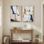 Framed Neutral Abstract Wall Art - Image 4