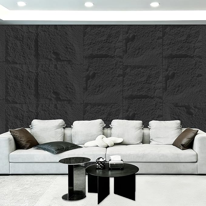 3D Faux Stone Wall Panels, Cement Texture Thicker Accent - Image 7