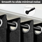 AJAZZ Blackout Door Curtains for Doorways - Image 3