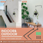 Jardim 2 Pack 10 Inch Premium Decorative Metal Iron Wall Hangers - Image 5