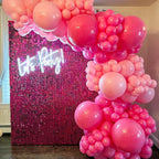 COKAOBE Hot Pink Shimmer Wall Backdrop, Photo Backdrops - Image 6