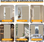 AJAZZ 100% Blackout Folding Door Accordion Door Closet Doors Curtain Invisible - Image 5