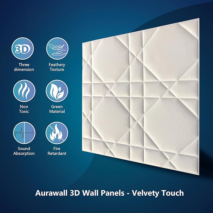 Velvet 3d wall panels for Interior wall Decor peel and stick, Soundproof - Image 5
