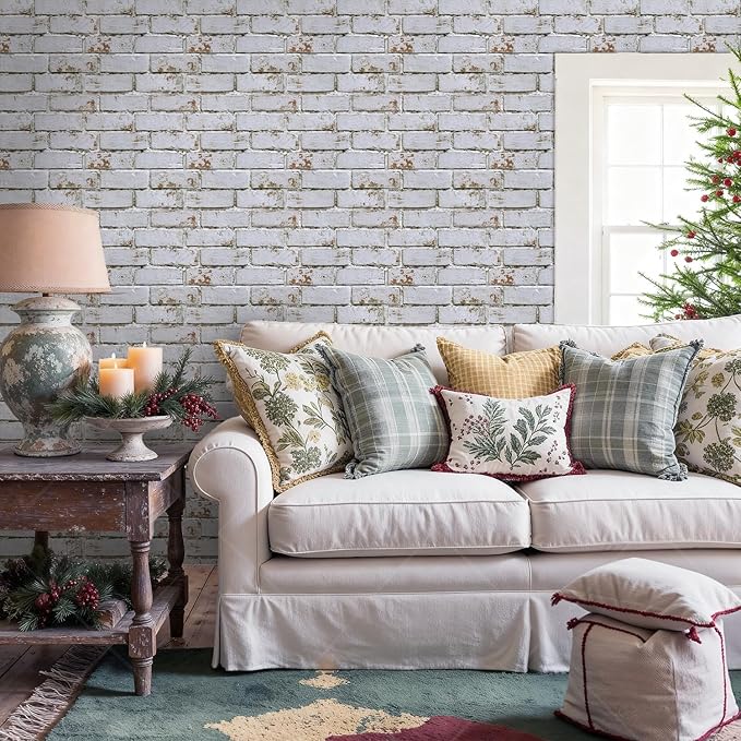 3D Faux Brick Wall Panels Peel and Stick, Small Brick-Look Textured Wall Sticker - Image 7