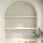 Grasscloth Peel and Stick Wallpaper Gray Faux Linen Contact Paper 15.7inch x - Image 5