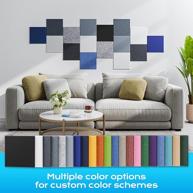 6-Pack Self-Adhesive Acoustic Panels, Soundproof Wall Panels - Image 5