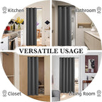 RYB HOME 100% Blackout Doorway Curtains, Closet Curtain - Image 5
