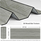 Grey Wood Grain Slat Panels for Interior Wall Decor 197"x23.6" Peel and Stick - Image 6